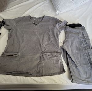 Buttersoft Heather Grey Scrubs